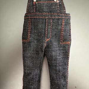 TTYA Washed Denim Overalls   -Lati Lime, YoSd, 10″ dolls. mint