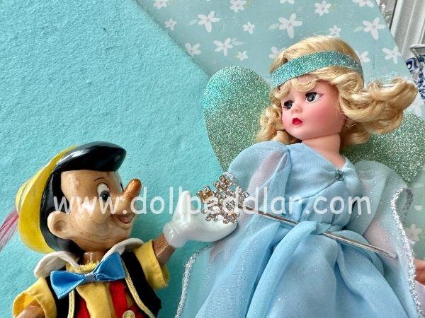 Disney Blue Fairy & Pinocchio 10" (6" Wood Carved Pinocchio) # 31760 - Image 5