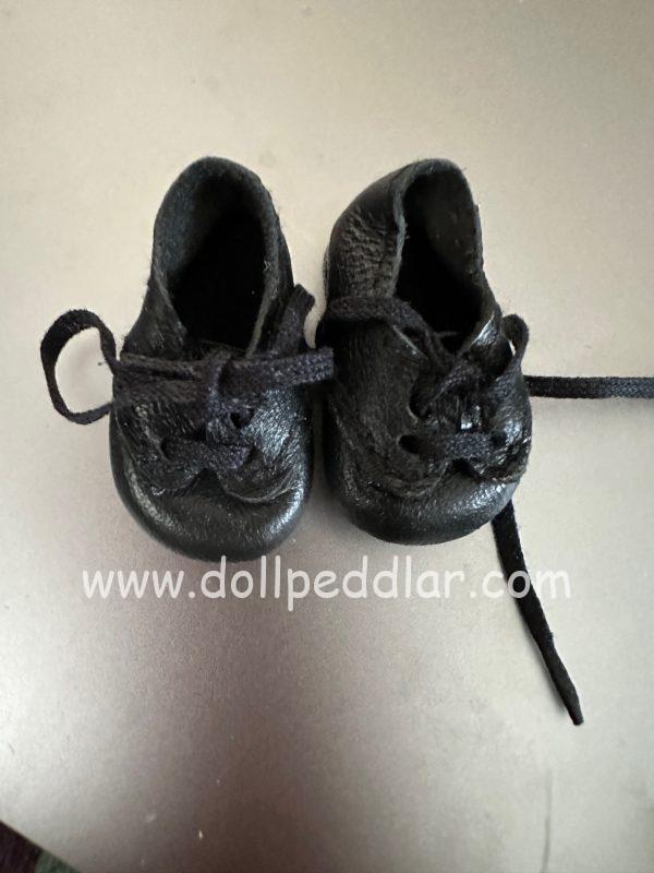 Leather Tie Oxford Shoes Black  038N fits 10" dolls - Image 3