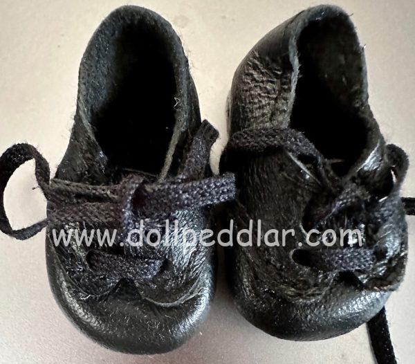 Leather Tie Oxford Shoes Black  038N fits 10" dolls - Image 4