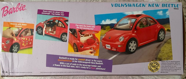 Barbie's Red Volkswagen Beetle RARE COLOR   MINT in Box - Image 2