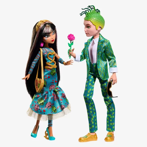 Monster High Cleo and Deuce Howliday Love Edition 2 Doll Pack. Never Removed from Box. NEW