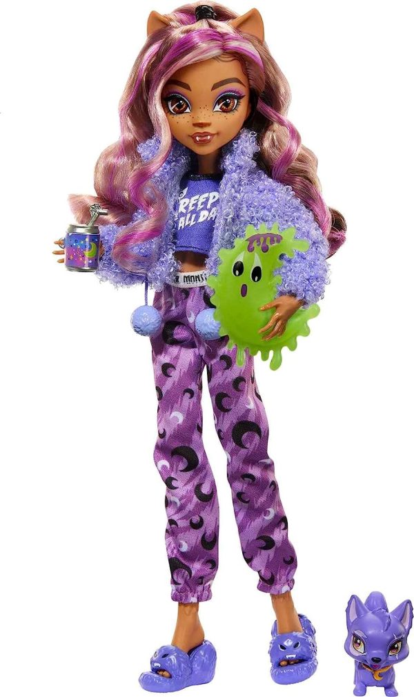Monster High Creepover Party Set Clawdeen Wolf & Pet Dog Crescent   NEW NEVER REMOVED FROM BOX - Image 2