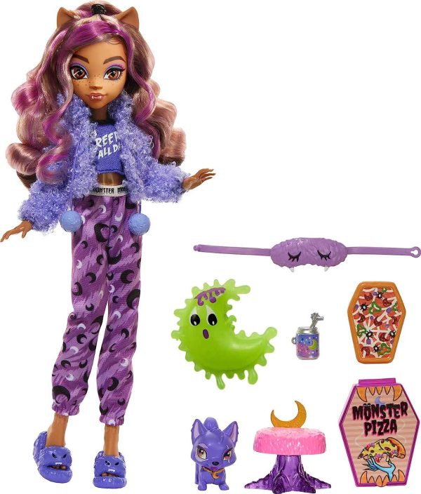 Monster High Creepover Party Set Clawdeen Wolf & Pet Dog Crescent   NEW NEVER REMOVED FROM BOX - Image 3