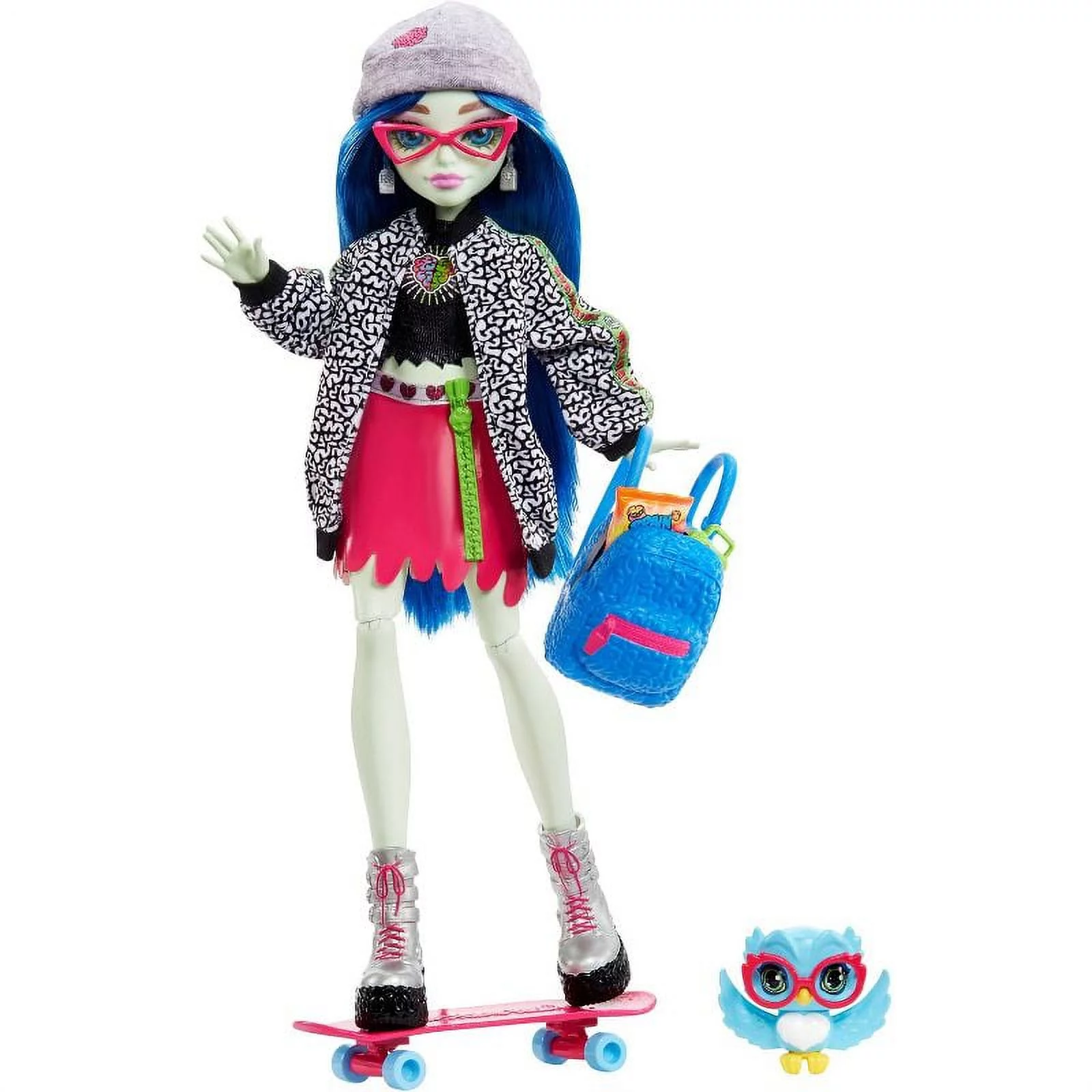  Monster High Doll, Abbey Bominable Yeti with Pet Mammoth Tundra  & Accessories Including Furry Scarf & Snowflake Backpack : Toys & Games