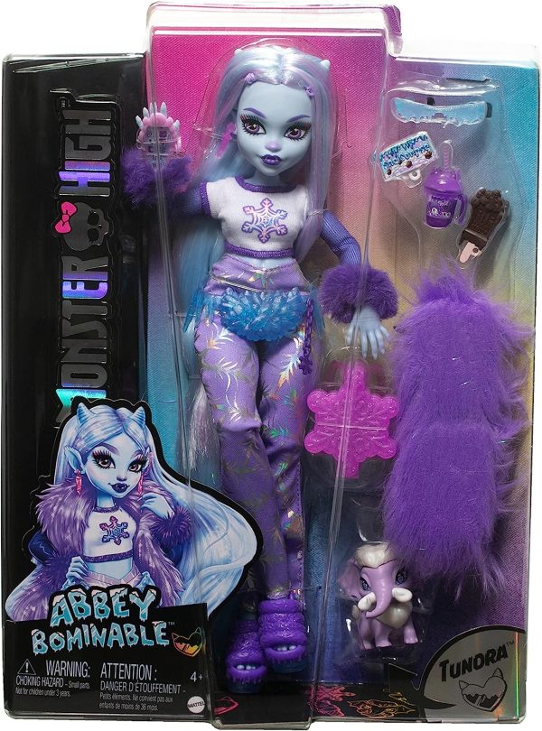 Monster High Abbey Bominable Yeti with Pet Mammoth Tundra NEVER REMOVED FROM BOX