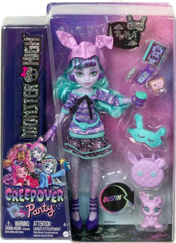 Monster High Creepover Party Set  Twyla & Pet Bunny Dustin   NEW NEVER REMOVED FROM BOX - Image 3