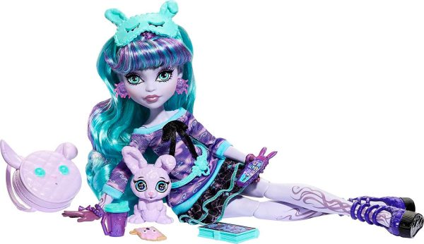 Monster High Creepover Party Set  Twyla & Pet Bunny Dustin   NEW NEVER REMOVED FROM BOX - Image 4