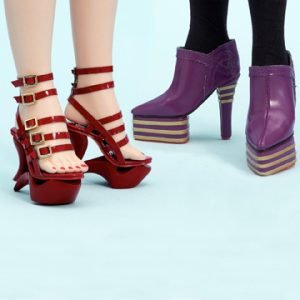 Cissy Purple Shoes Only 21″ Dolls