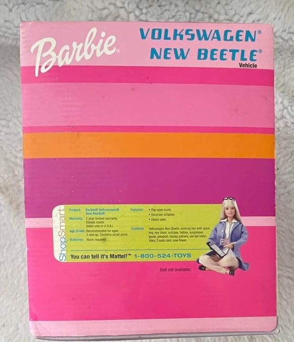 Barbie's Red Volkswagen Beetle RARE COLOR   MINT in Box - Image 3
