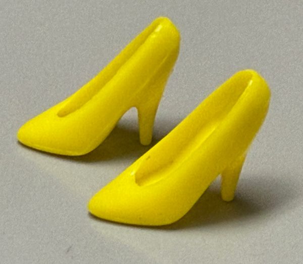 Barbie Yellow High Heel Pumps "China"