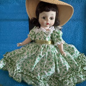 Vintage Gone with the Wind Scarlett O’Hara 8″ Picnic – RARE White with green flowers only