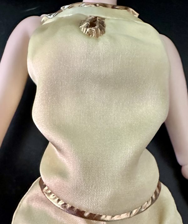 JHD FashionDoll 5th Anniversary KatieGirl Gold Qipao 12" PALE GOLD TAP PANT & TOP ONLY - Image 4