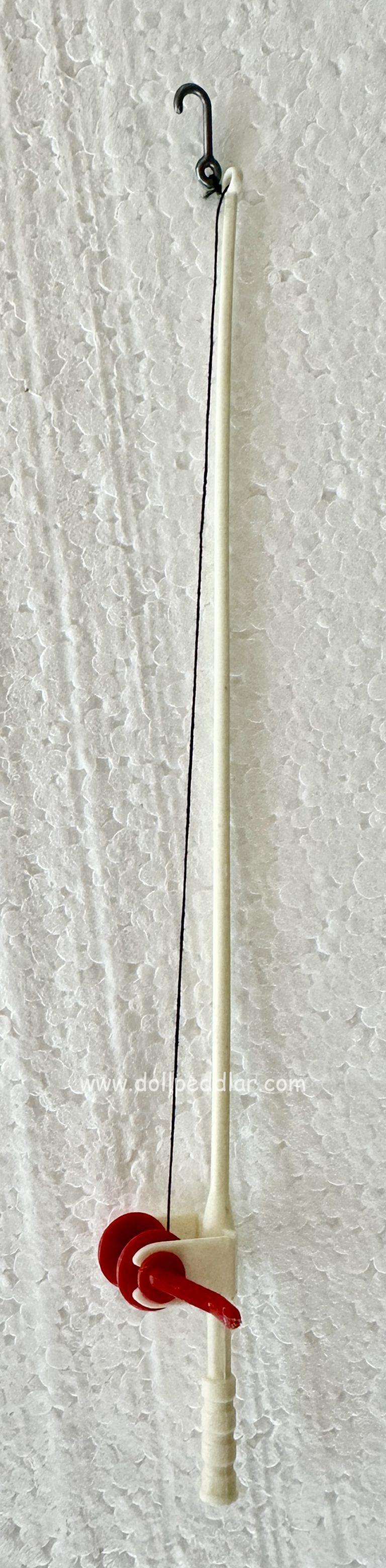 Fishing Pole w/ Working Lure 8.5" Long - Image 2