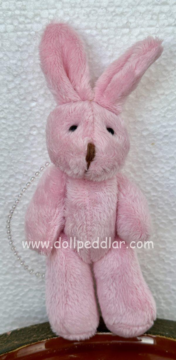 Pink Bunny Backpack Accessory 6.5"