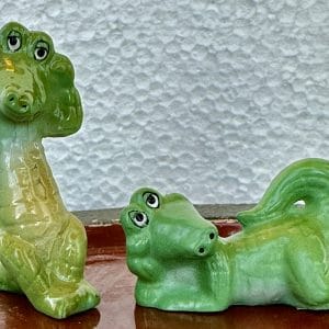 Green Crocodile Toy Set 2″
