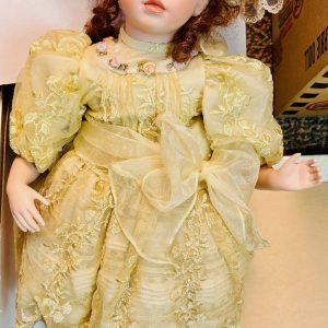 Helena  Vintage Look Layers of Lace 20″ Porcelain doll Never Removed from box