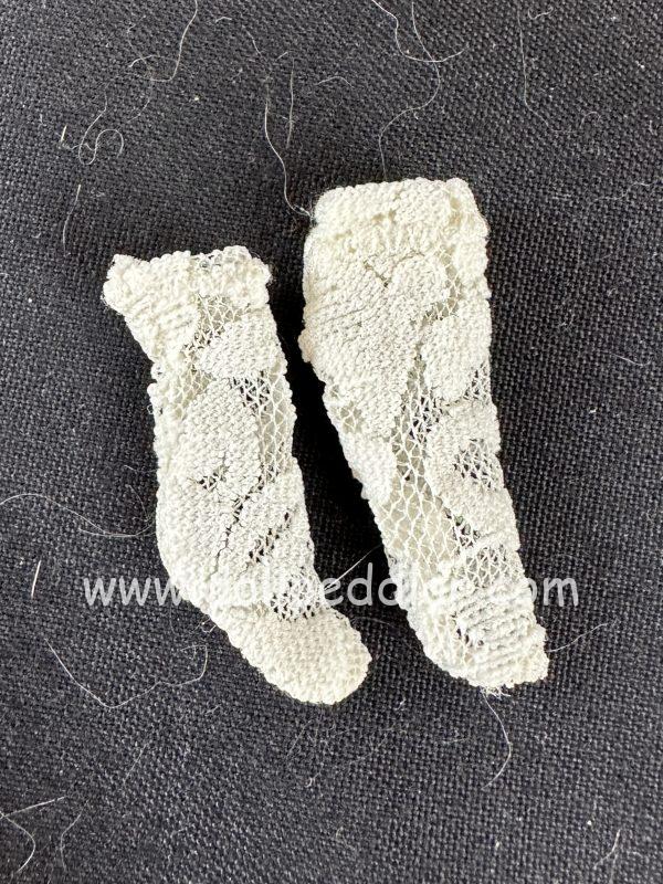 White Lack Socks 1.5" (35mm)
