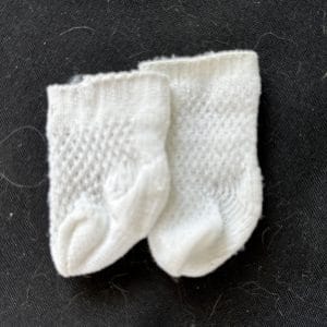 Soft White Socks 2″ (fits 30mm foot)
