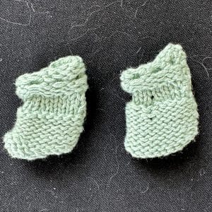 Crochet Seafoam Green Booties 1″ (fits 20mm foot)