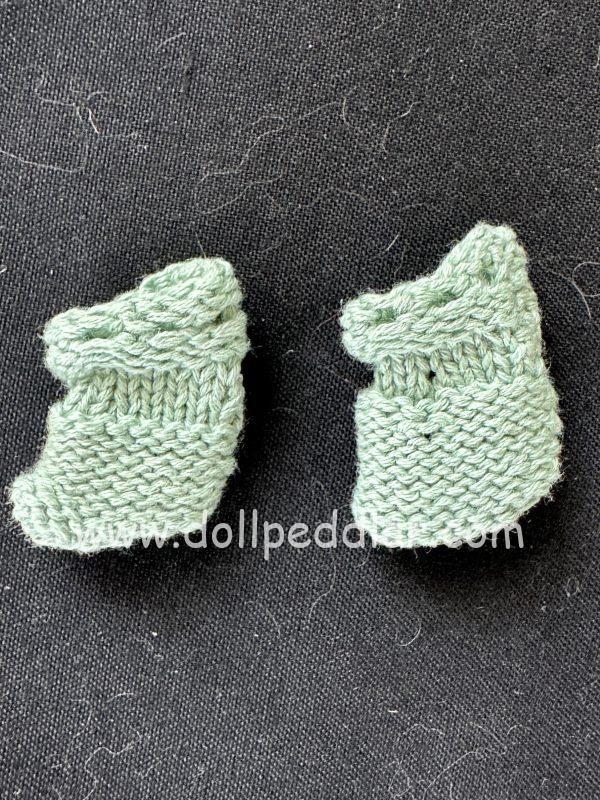 Crochet Seafoam Green Booties 1" (fits 20mm foot)