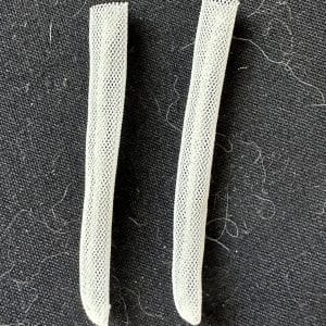 Thin White Fishnet Stockings 2.25″