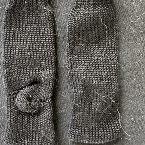 Thick Black Socks 4.5″ (fits 35mm foot)