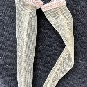 Sheer Stockings w/ Pink Elastic 4.5″ (105mm)