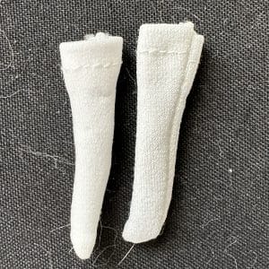 THIN white socks 1.5″ (fits 5mm foot)