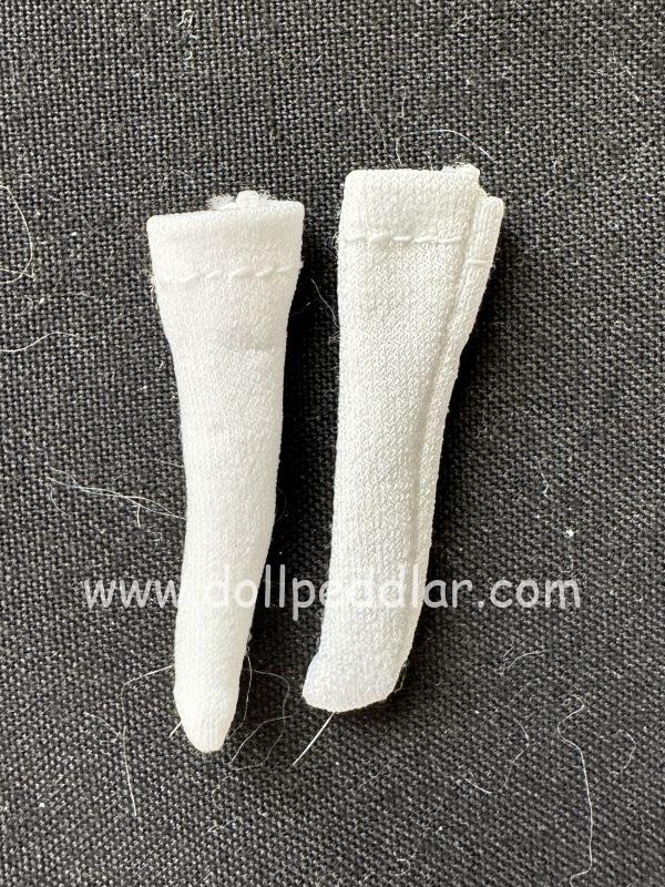 THIN white socks 1.5" (fits 5mm foot)