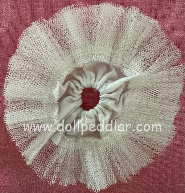 Flower Doll White Cotton and Crinoline slip. 30mm x 60mm