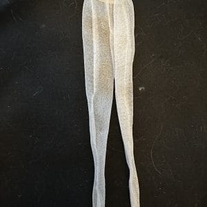 Long White Shimmer Tights 7.25″ (185mm) length