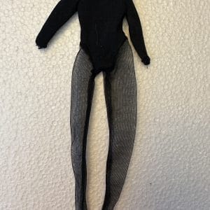 Black Body Suit with Sheer Tights and Arms for small dolls