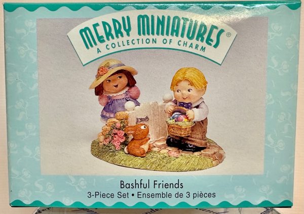 Hallmark Merry Miniatures Bashful Friends Ornament 3 Piece Set