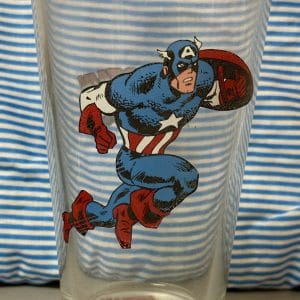 Captain America Drinking Glass