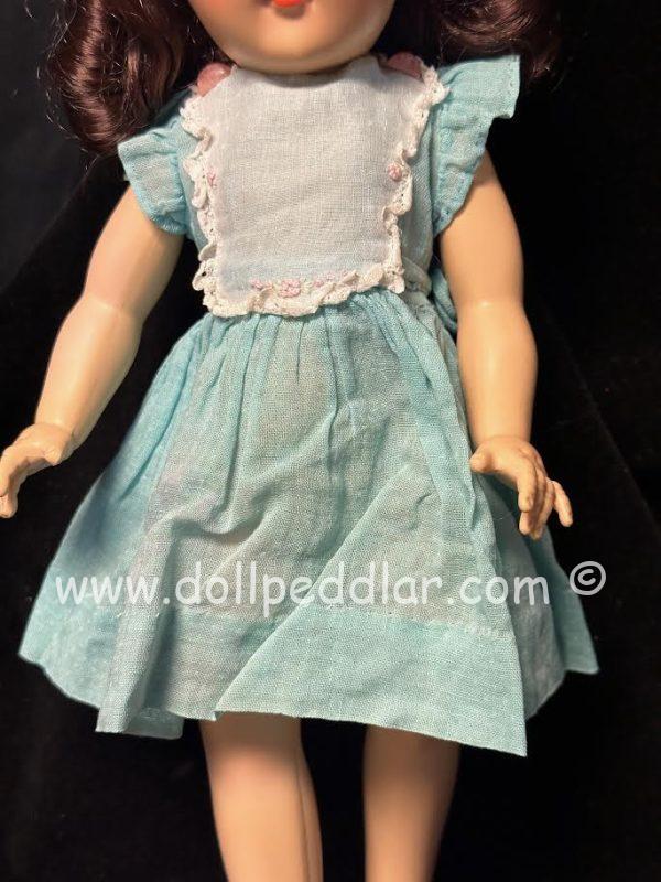 Vintage Blue & White Effanbee Dress & Shoes Fits 14" Dolls (Betsy McCall, Toni, Kish, Etc) - Image 2