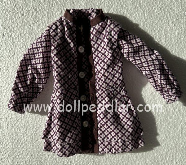Doll Heart Purple Flower Overcoat 8" Long - Image 4