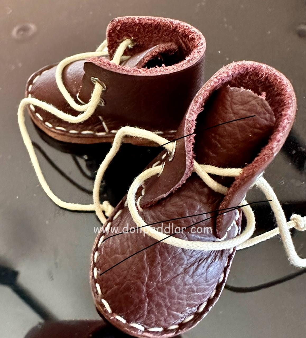 Handmade Leather Booties 50mm - Image 2
