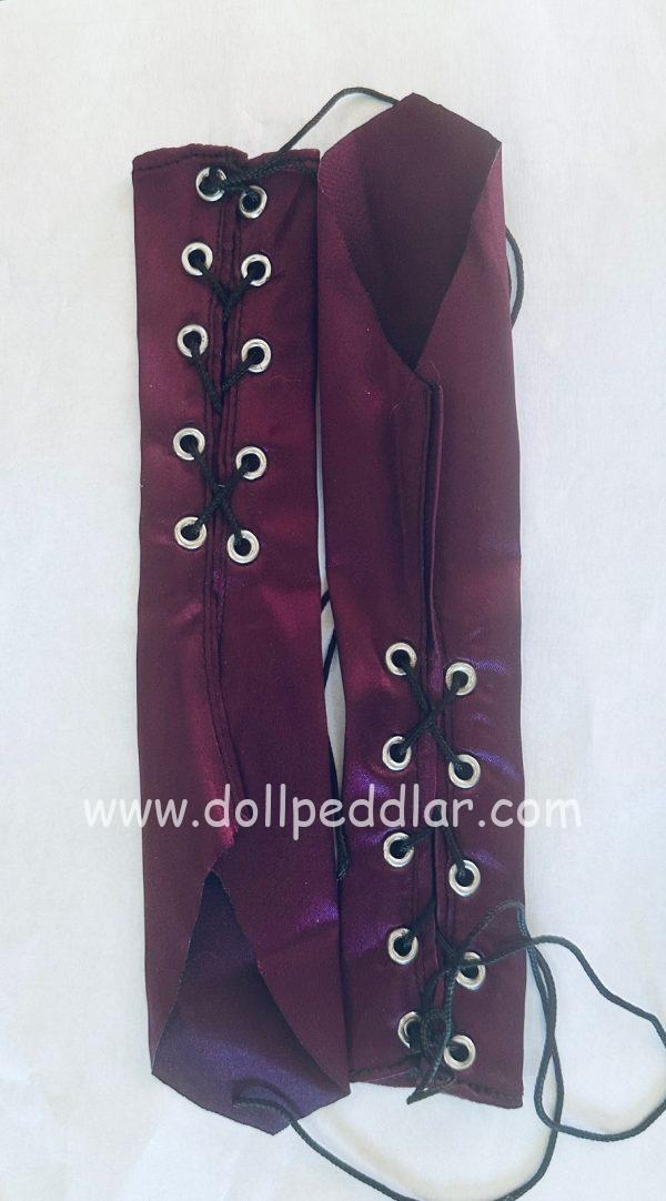 Purple Silk Arm Warmer 8"