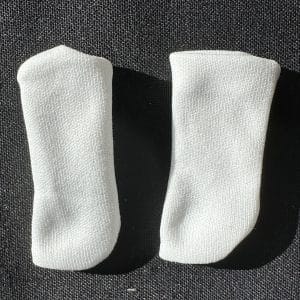 White Socks fits 20mm foot (45mm long total)