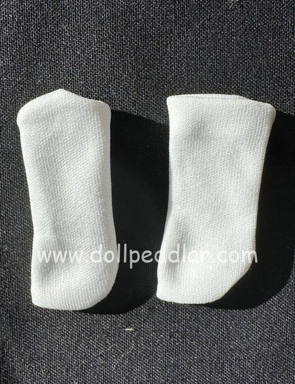 White Socks fits 20mm foot (45mm long total)