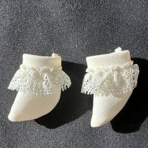 White Frill Socks fits 20mm foot