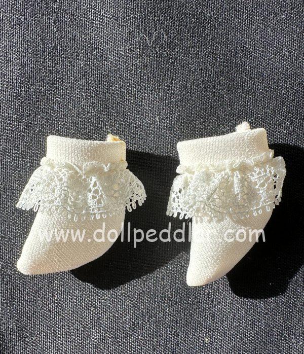White Frill Socks fits 20mm foot