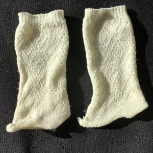 Soft Ivory Socks fits 50mm foot (80mm long)