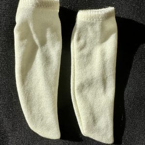 Ivory Socks fits 20mm foot (75mm long)