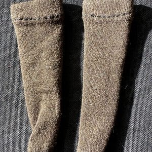 Dark Brown Heather Socks fits about 1″ foot