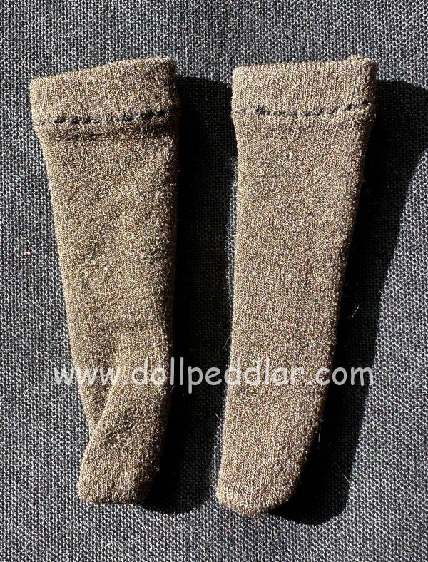 Dark Brown Heather Socks fits about 1" foot