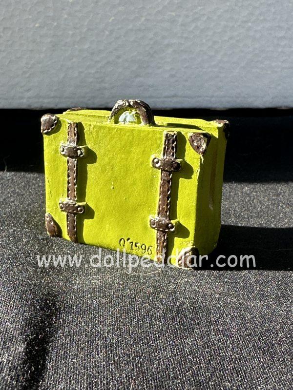 Green Luggage Card Holder 2" x 1.5"