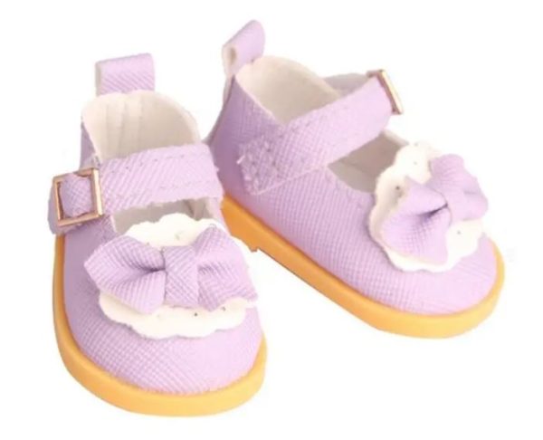 Purple Leather Shoes 50mm