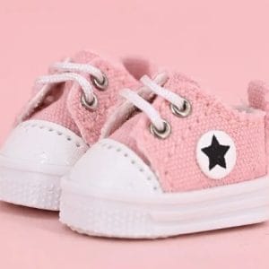 Pink Canvas Shoes 25mm